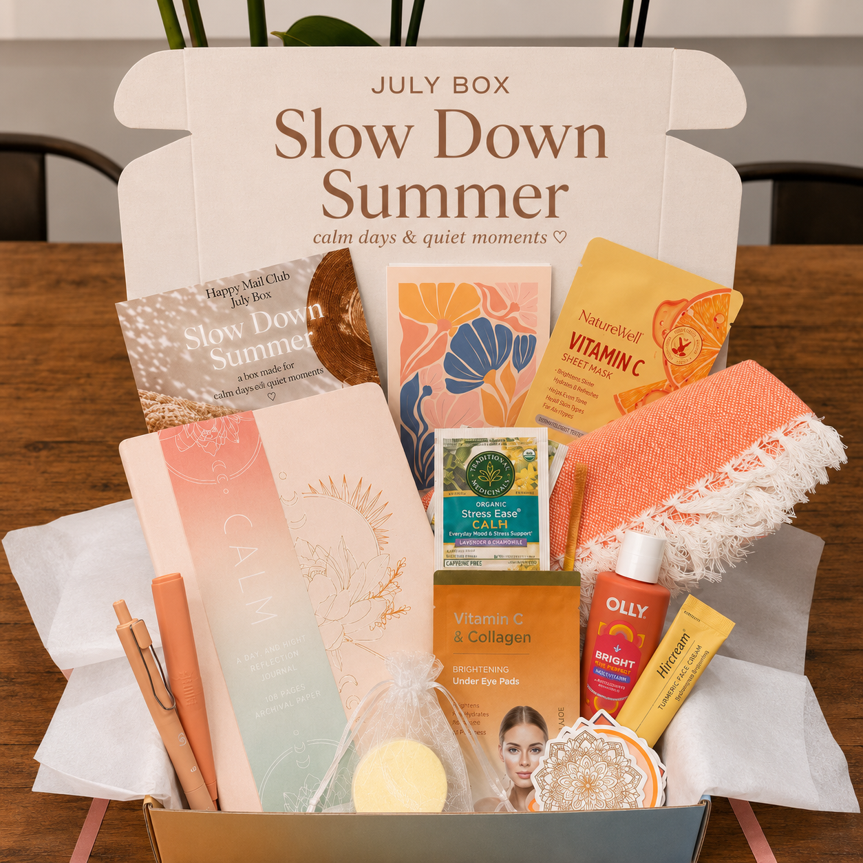 Happy Mail Slow Down Summer Box - Calm Gift Box