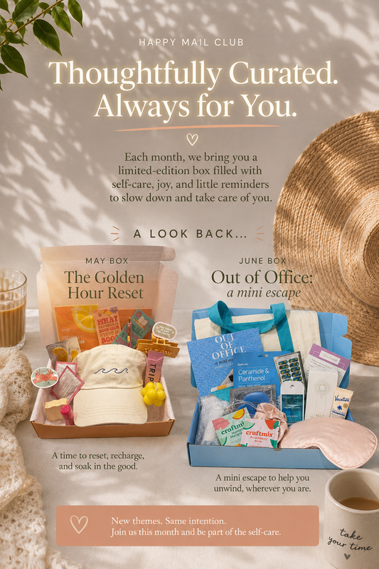 Happy Mail Slow Down Summer Box - Calm Gift Box