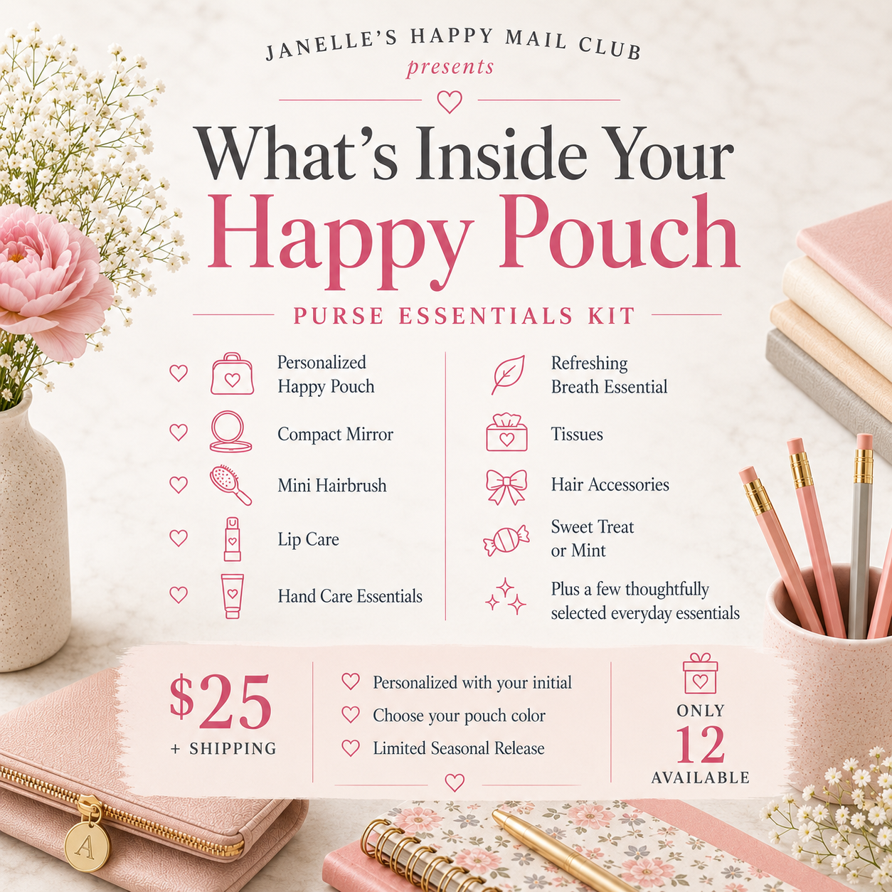 Happy Pouch: Purse Essentials Kit